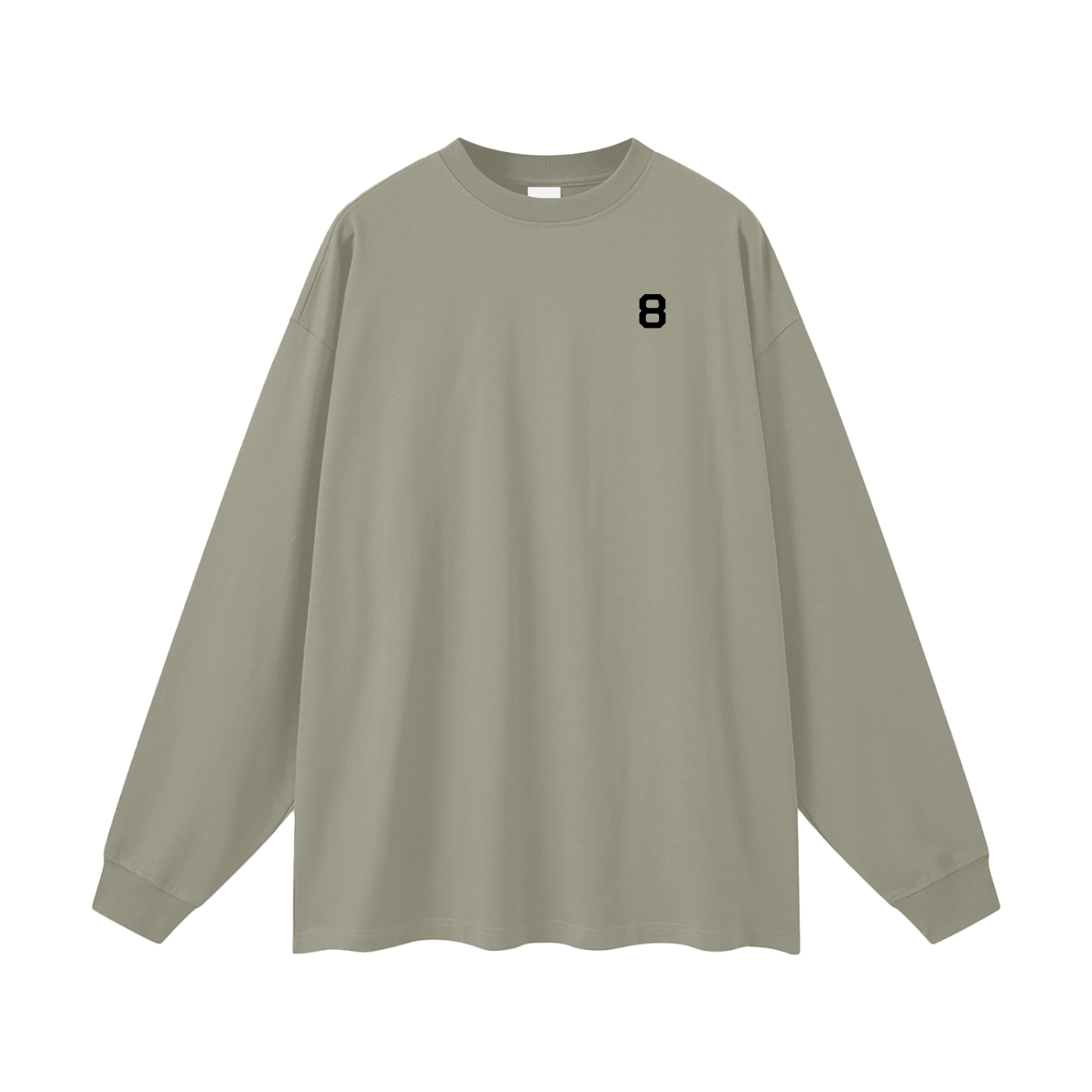 8 Oversized Long Sleeve T-Shirt