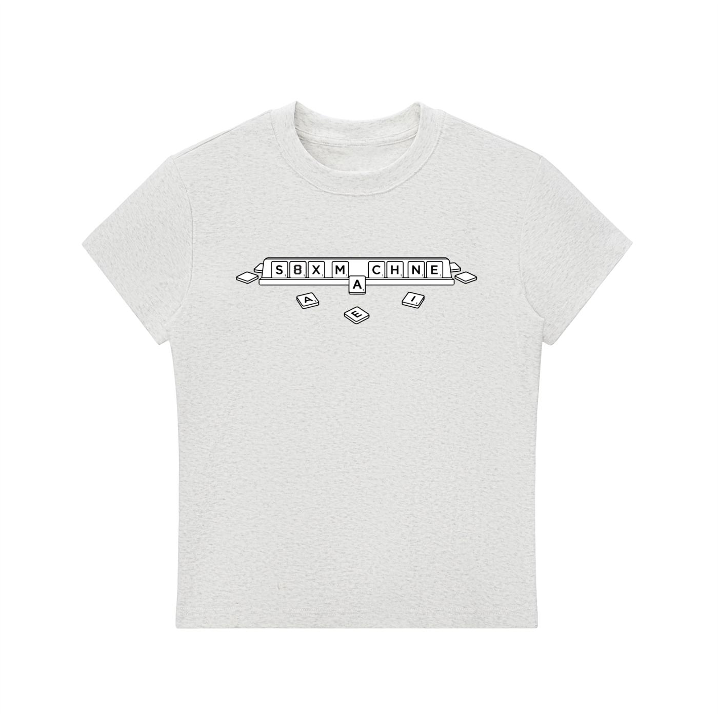 Scrabble Fitted Crewneck T-Shirt