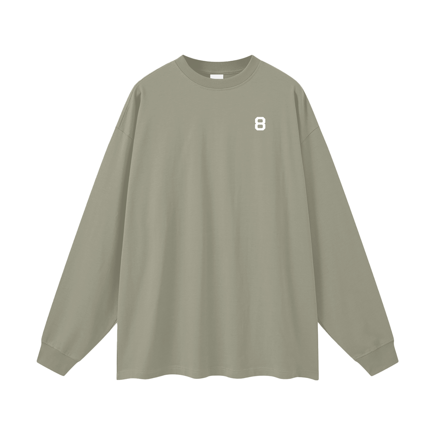 8 Oversized Long Sleeve T-Shirt