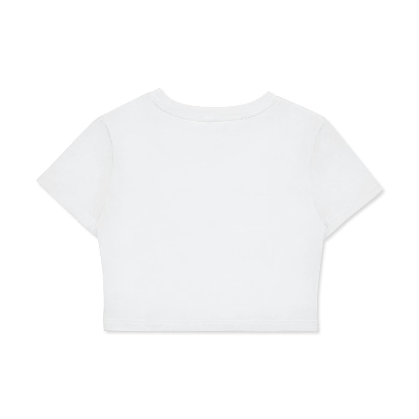 8 Fitted Crop Cotton T-Shirt