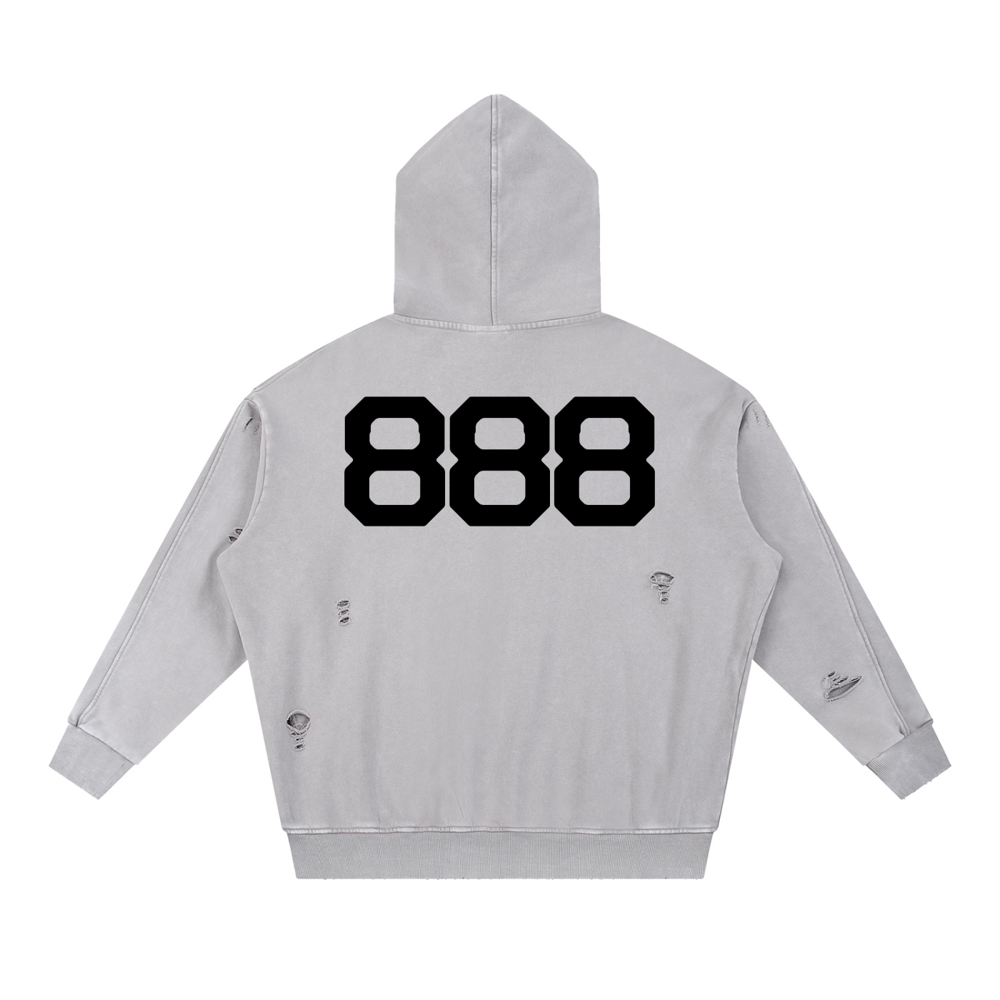 888 Distressed Hoodie