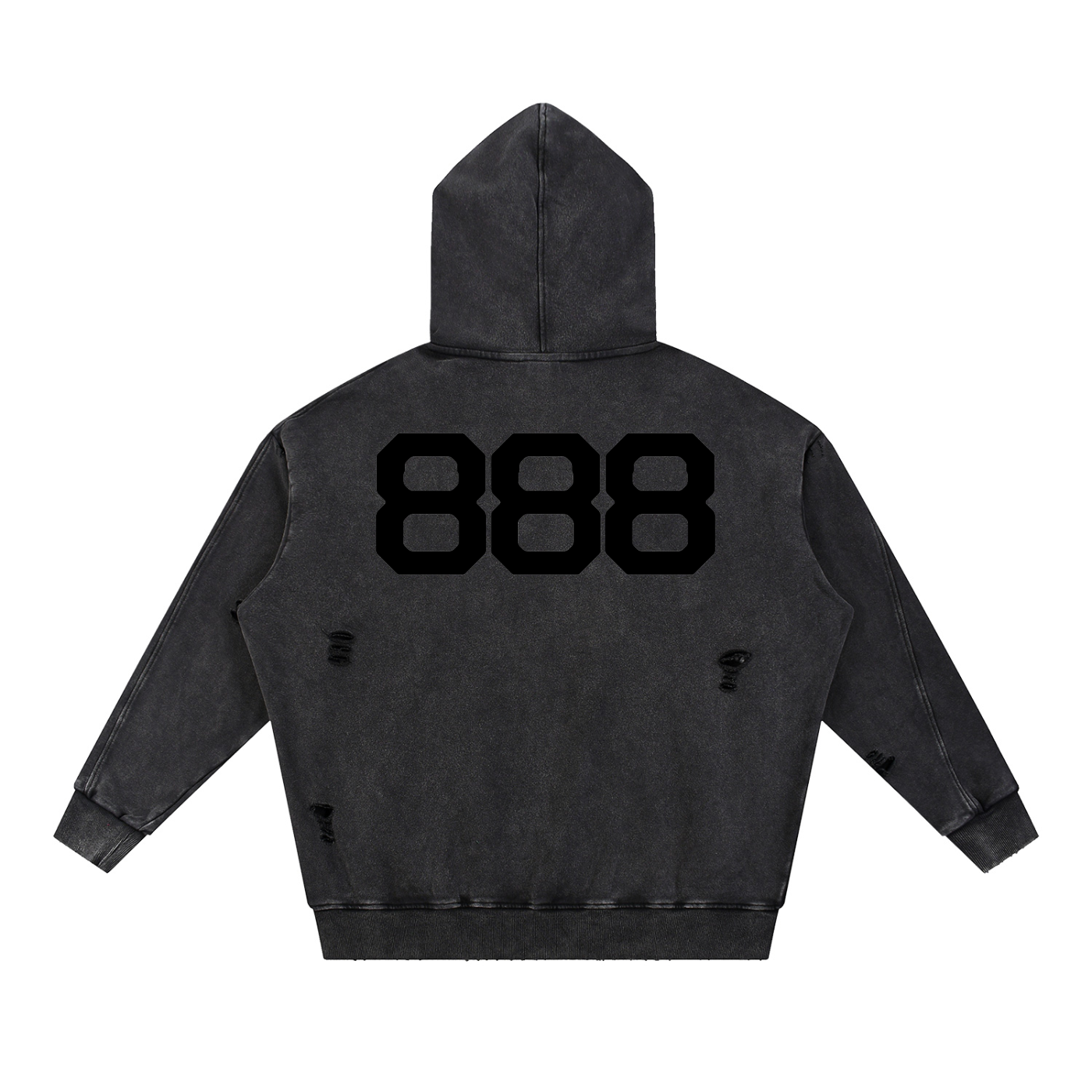 888 Distressed Hoodie
