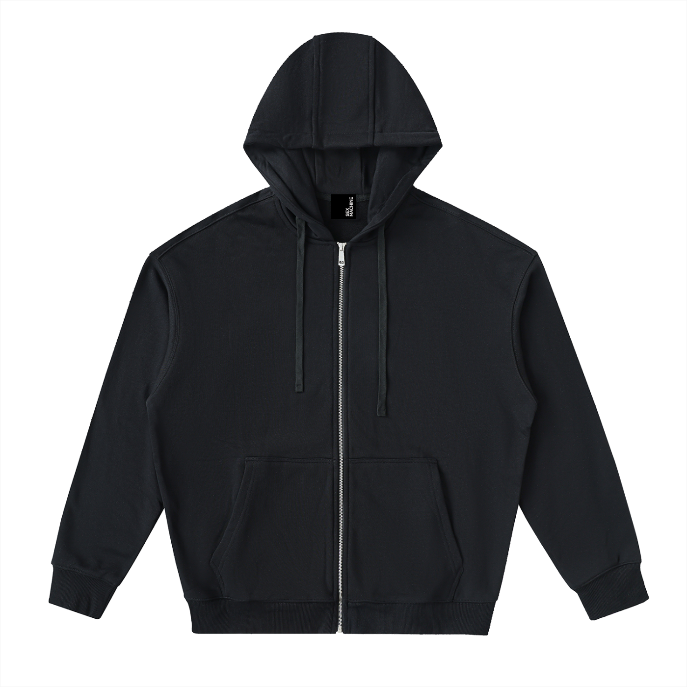 Solid Zip Up Hoodie