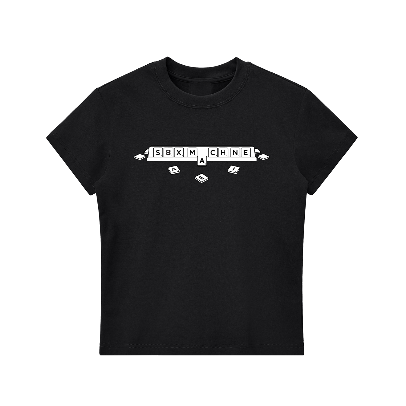 Scrabble Fitted Crewneck T-Shirt