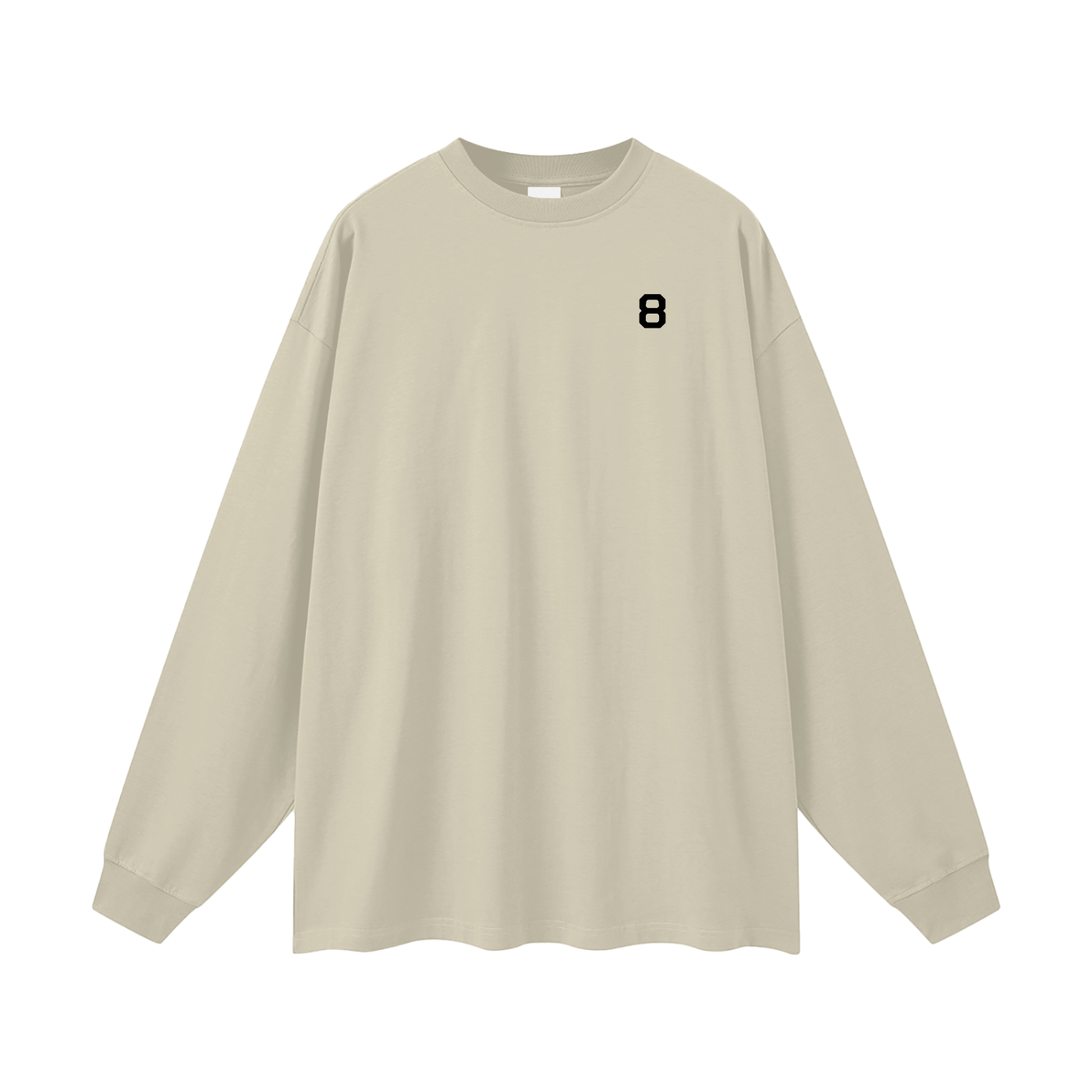 8 Oversized Long Sleeve T-Shirt