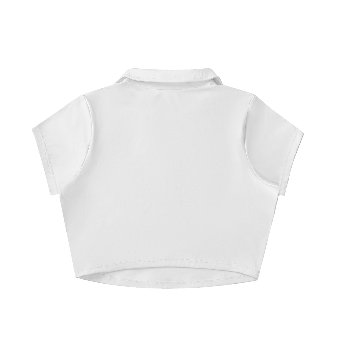Bears V-Neck Lapel Crop Top