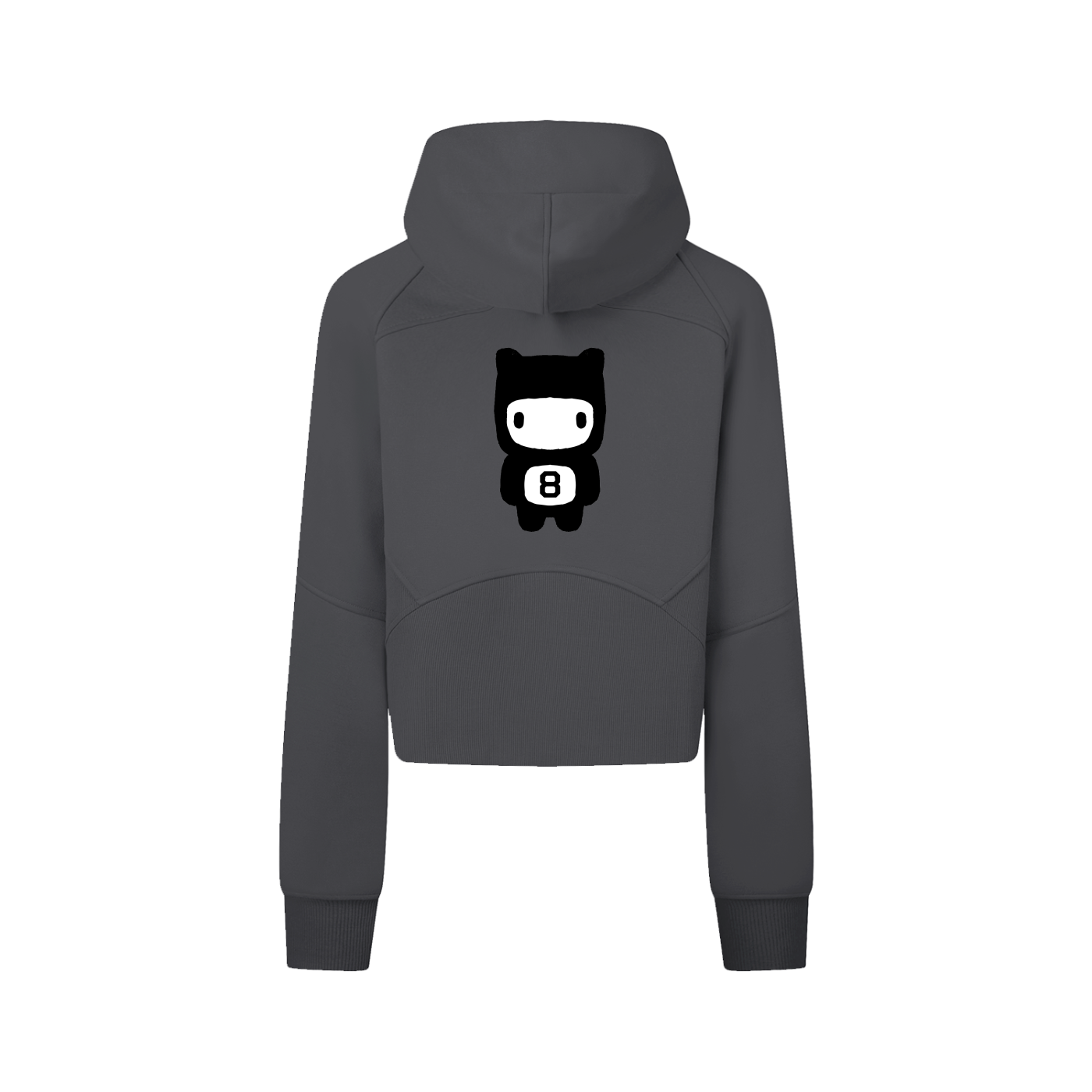 Bears Cropped Zip-Through Hoodie
