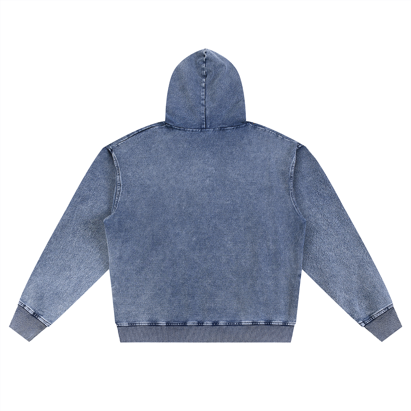 Oversized Vintage Zip-Up Hoodie