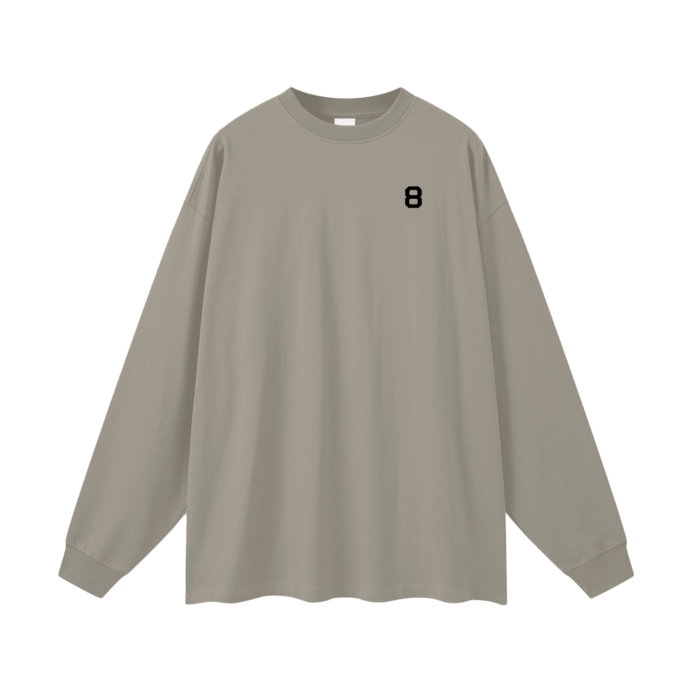 8 Oversized Long Sleeve T-Shirt