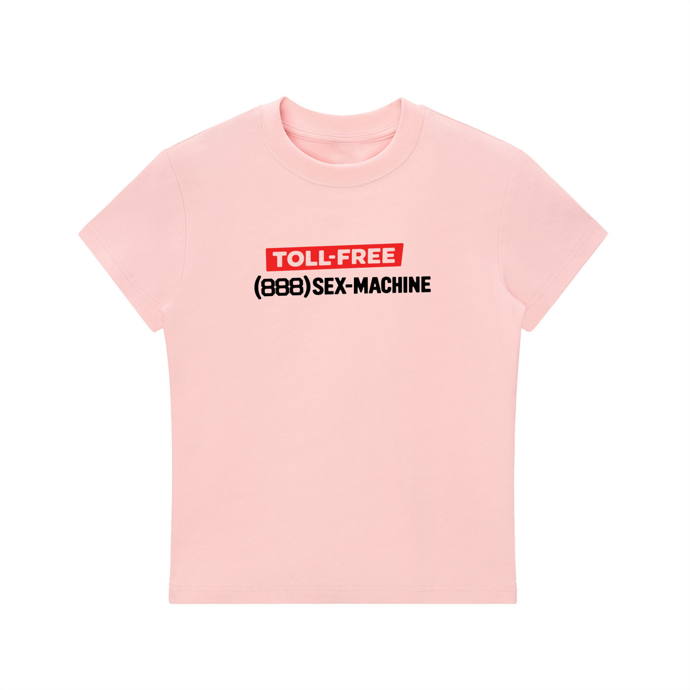 Toll Free Fitted Crewneck T-Shirt