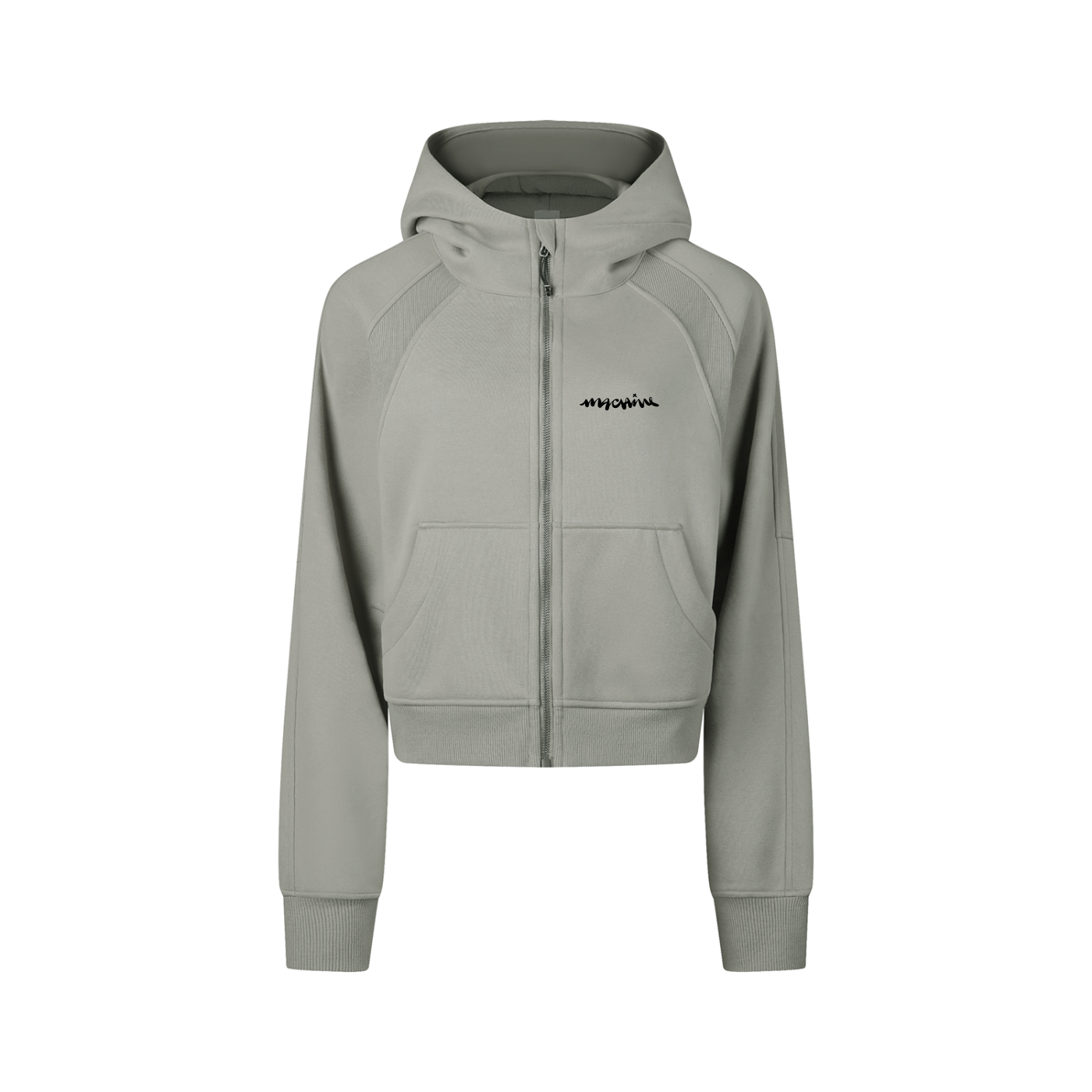 Bears Cropped Zip-Through Hoodie