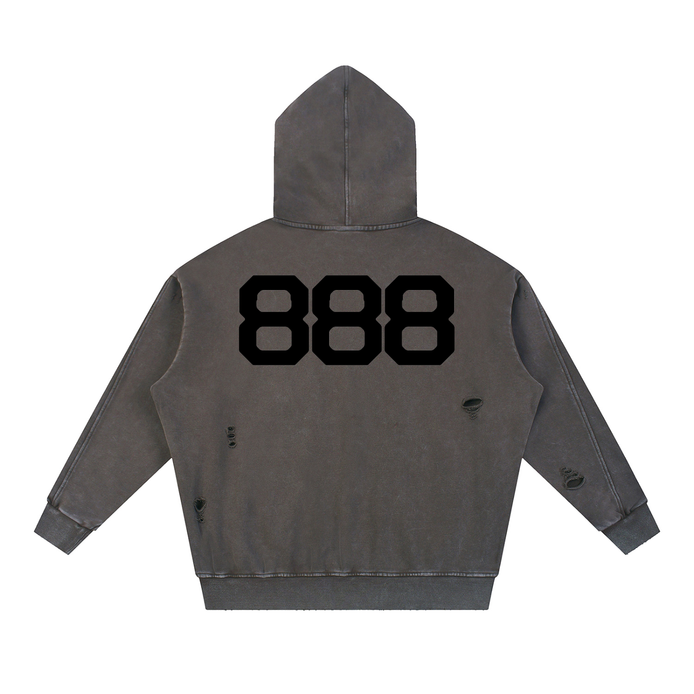 888 Distressed Hoodie