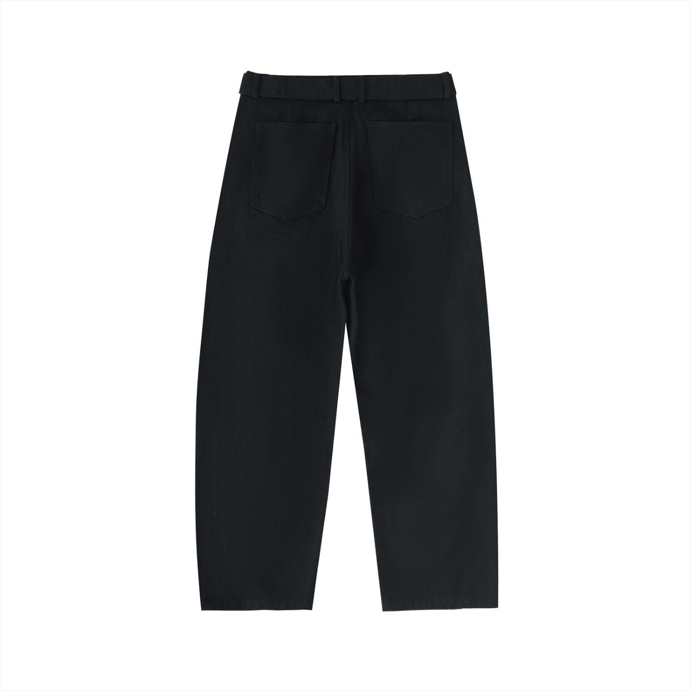 Belted Barrel Chino Pants
