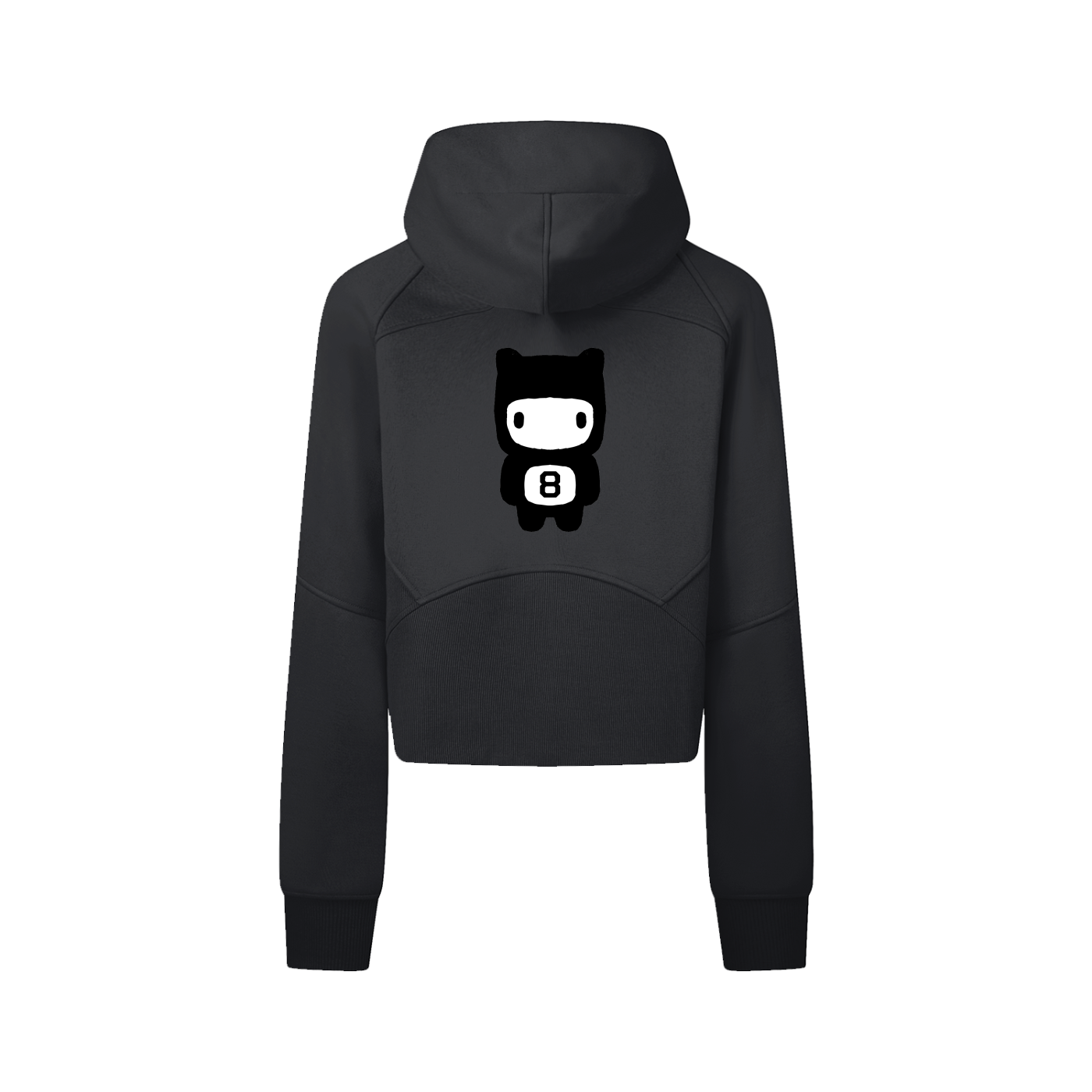 Bears Cropped Zip-Through Hoodie