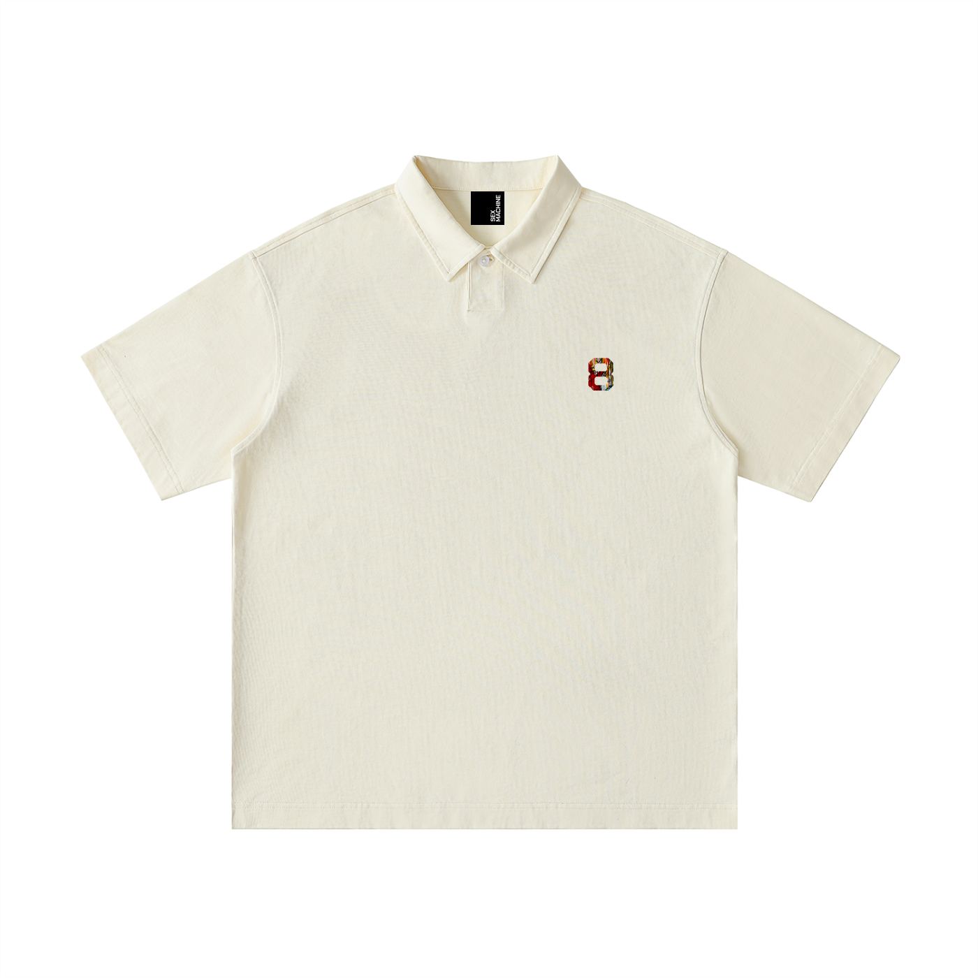 8 Loose Cotton Polo Shirt