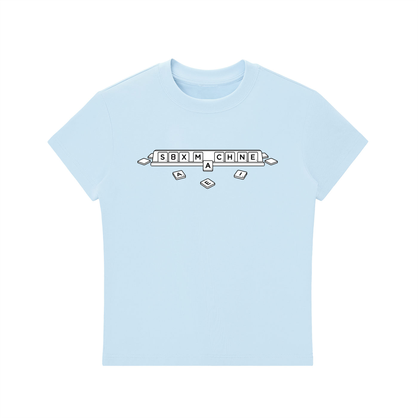 Scrabble Fitted Crewneck T-Shirt