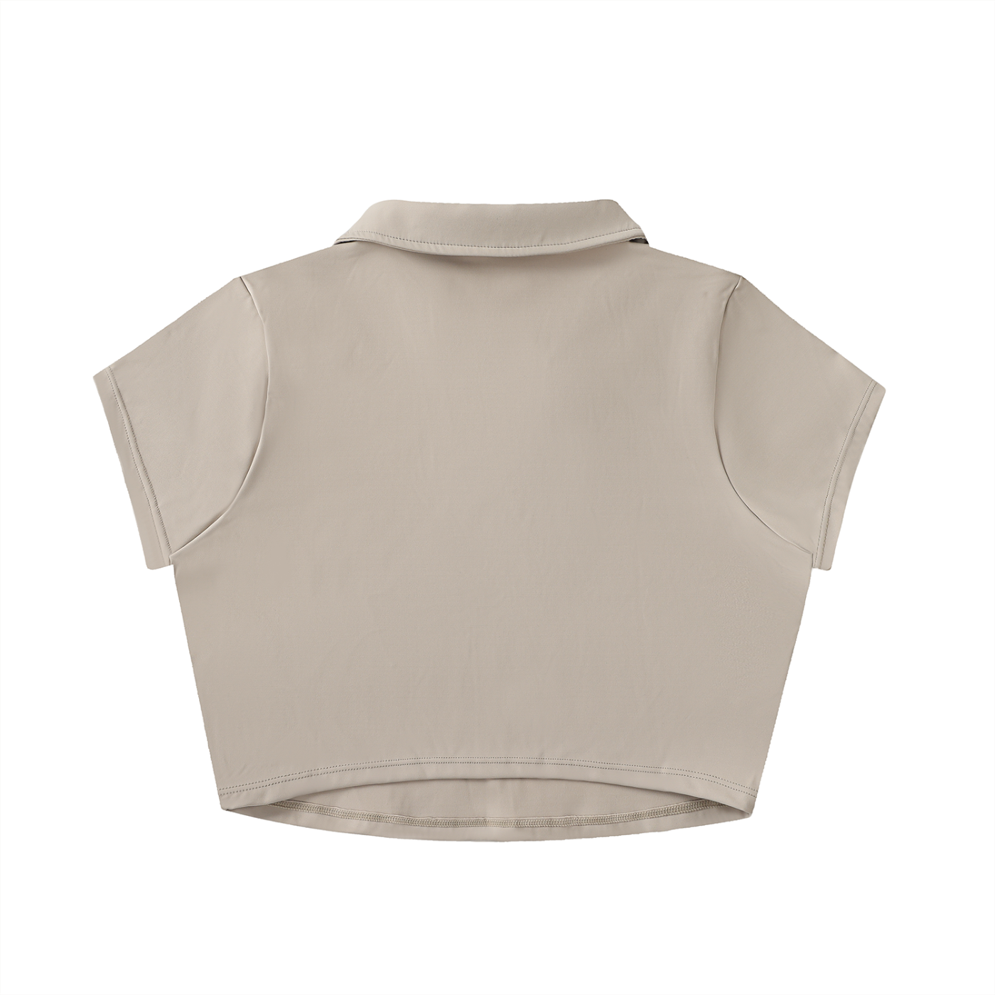Bears V-Neck Lapel Crop Top