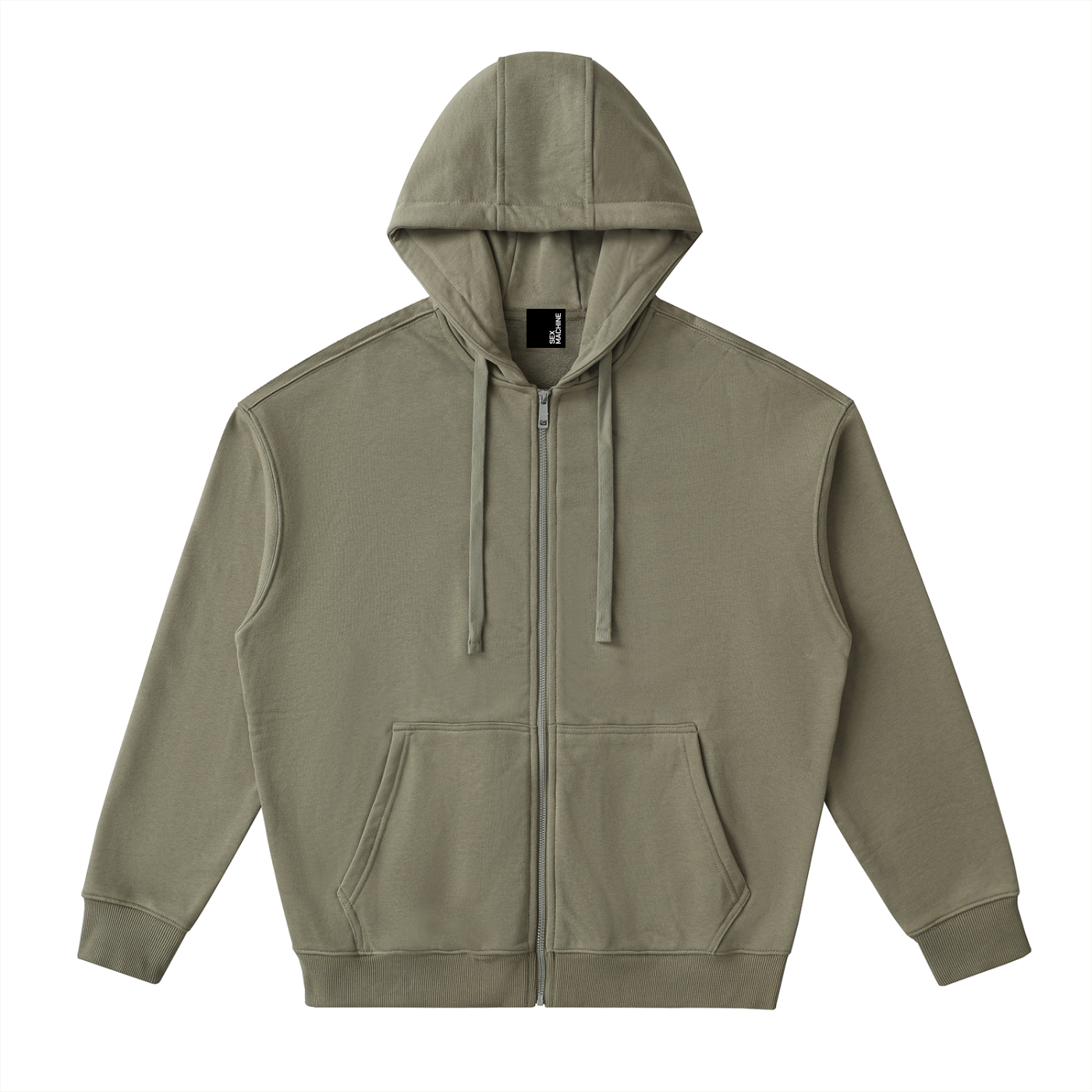 Solid Zip Up Hoodie