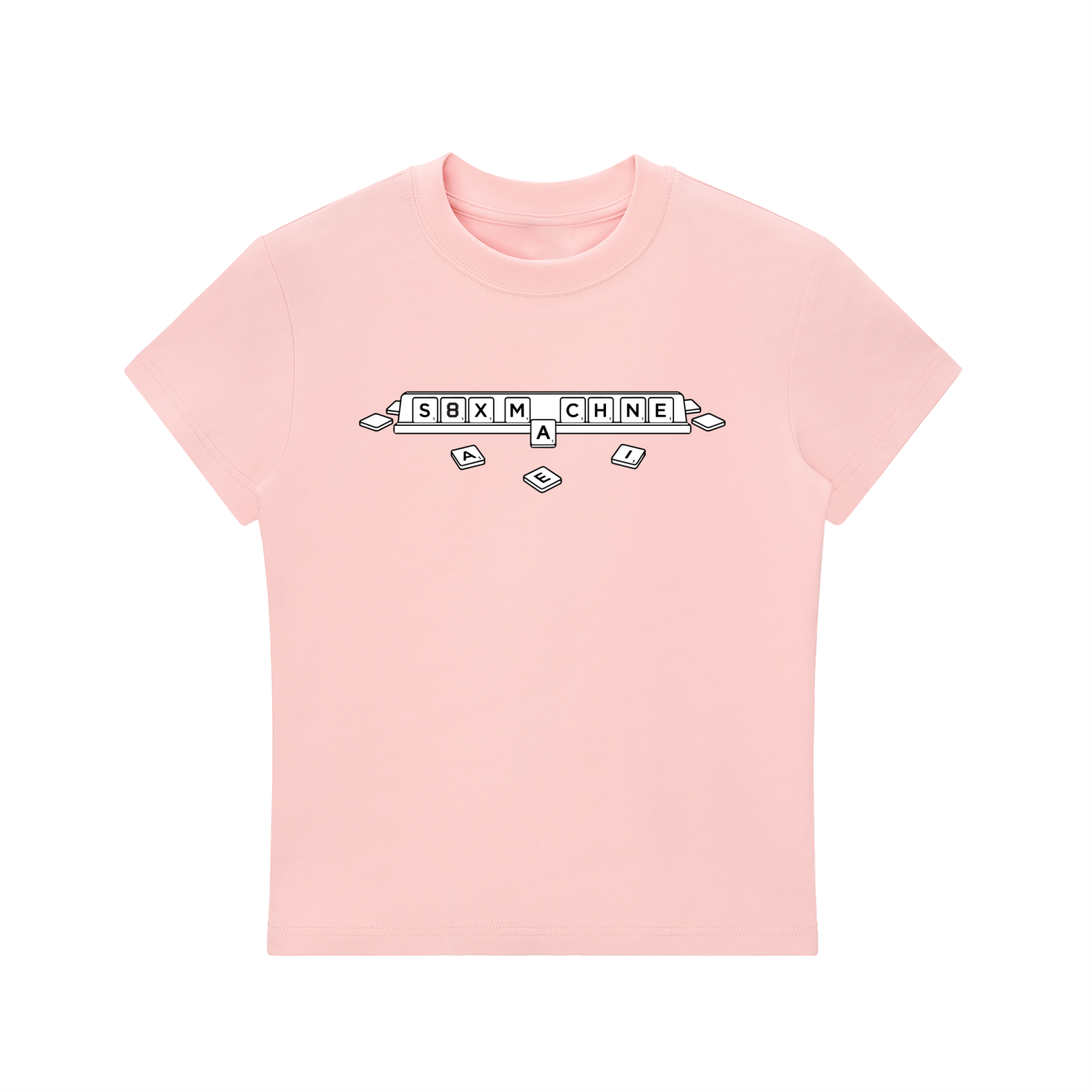 Scrabble Fitted Crewneck T-Shirt