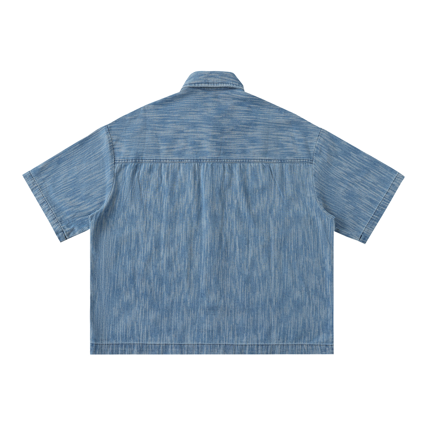 Machine Distressed Short-Sleeve Shirt