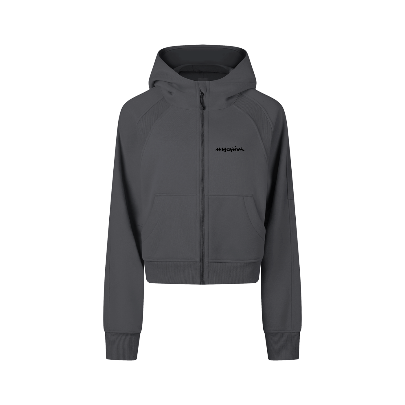 Bears Cropped Zip-Through Hoodie