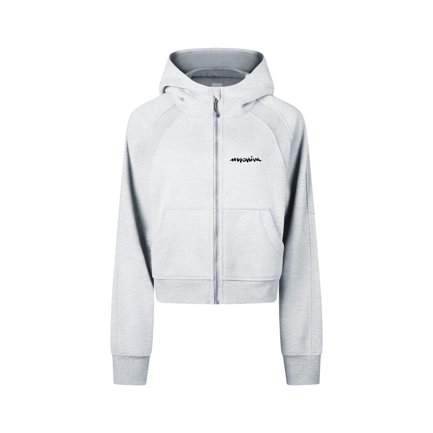 Bears Cropped Zip-Through Hoodie