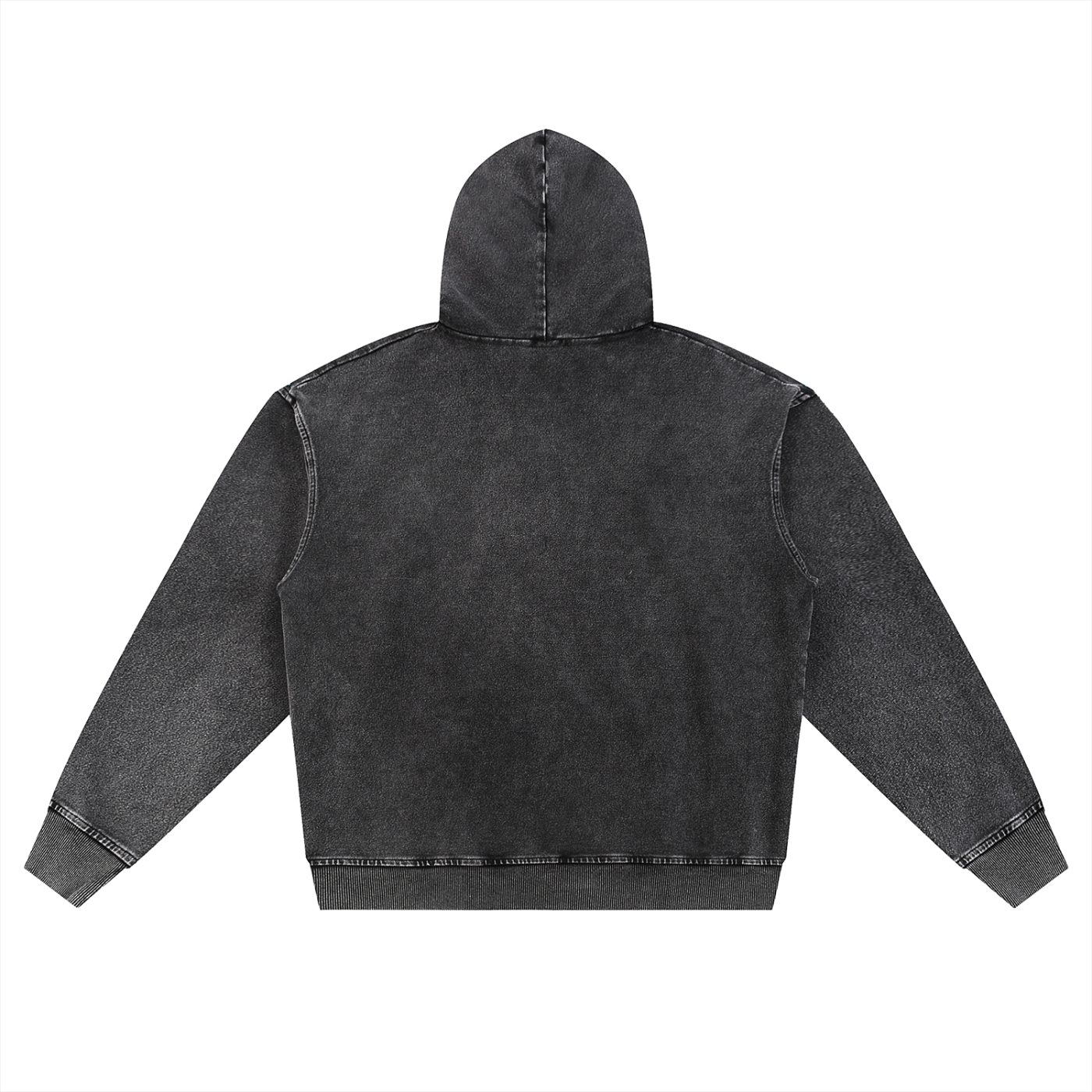 Oversized Vintage Zip-Up Hoodie