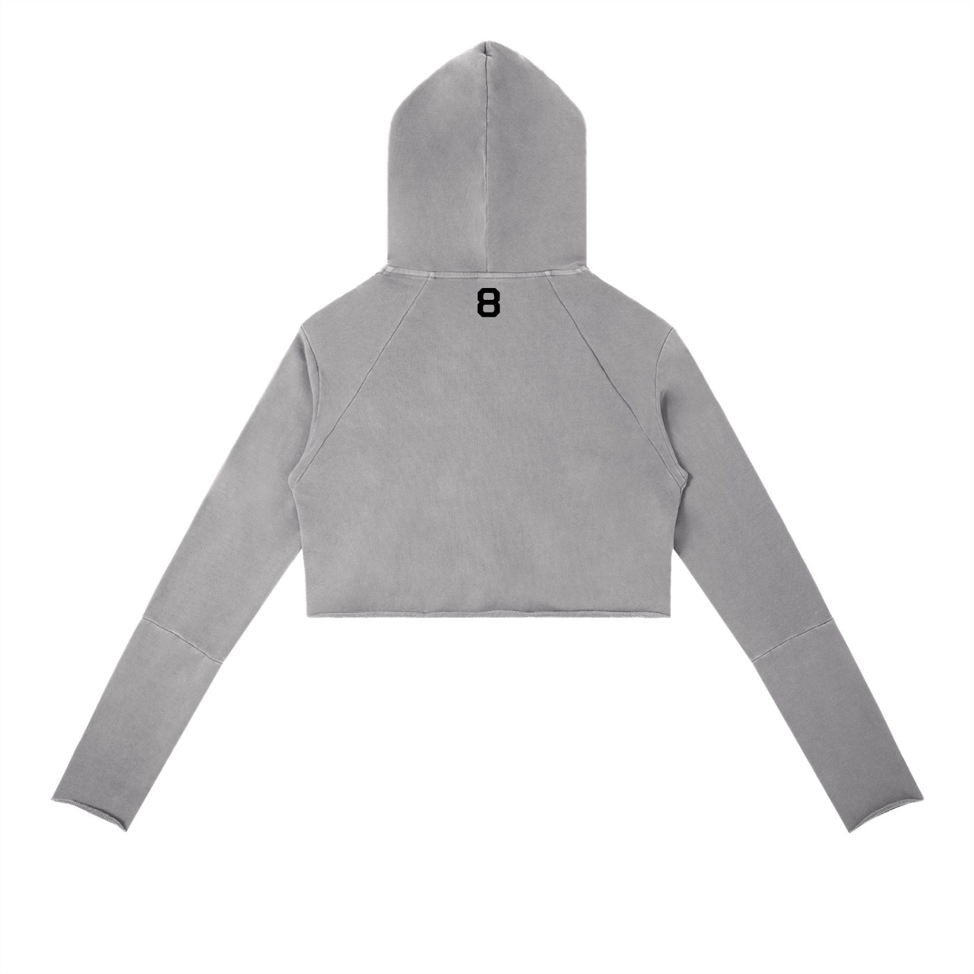 8 Raw Edge Hoodie