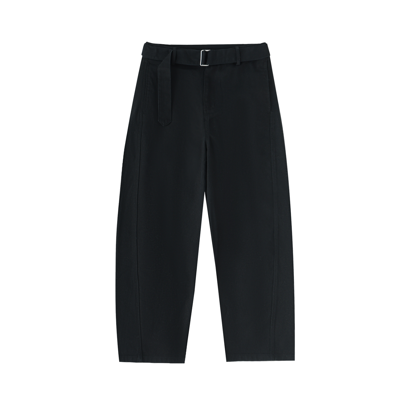 Belted Barrel Chino Pants
