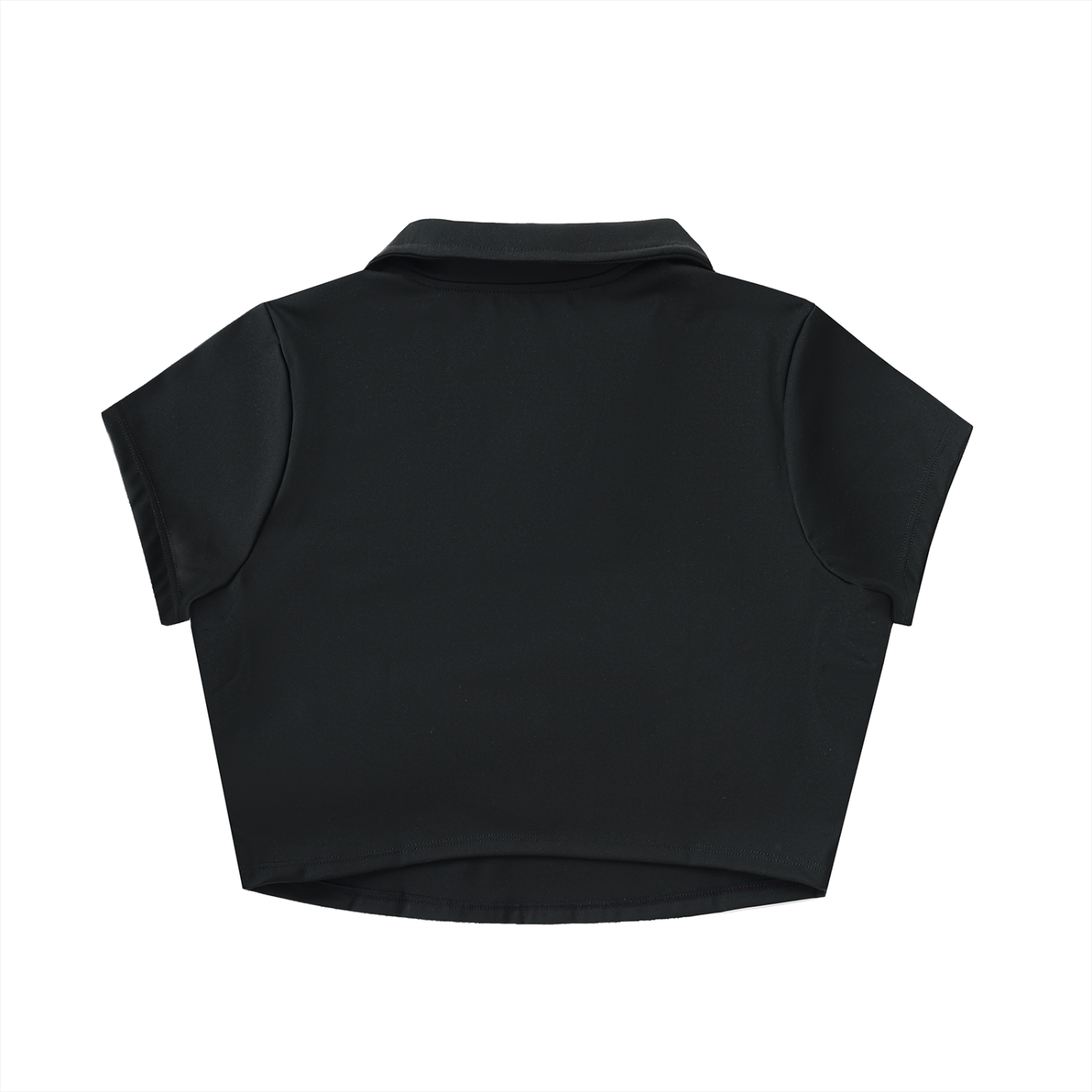 Bears V-Neck Lapel Crop Top