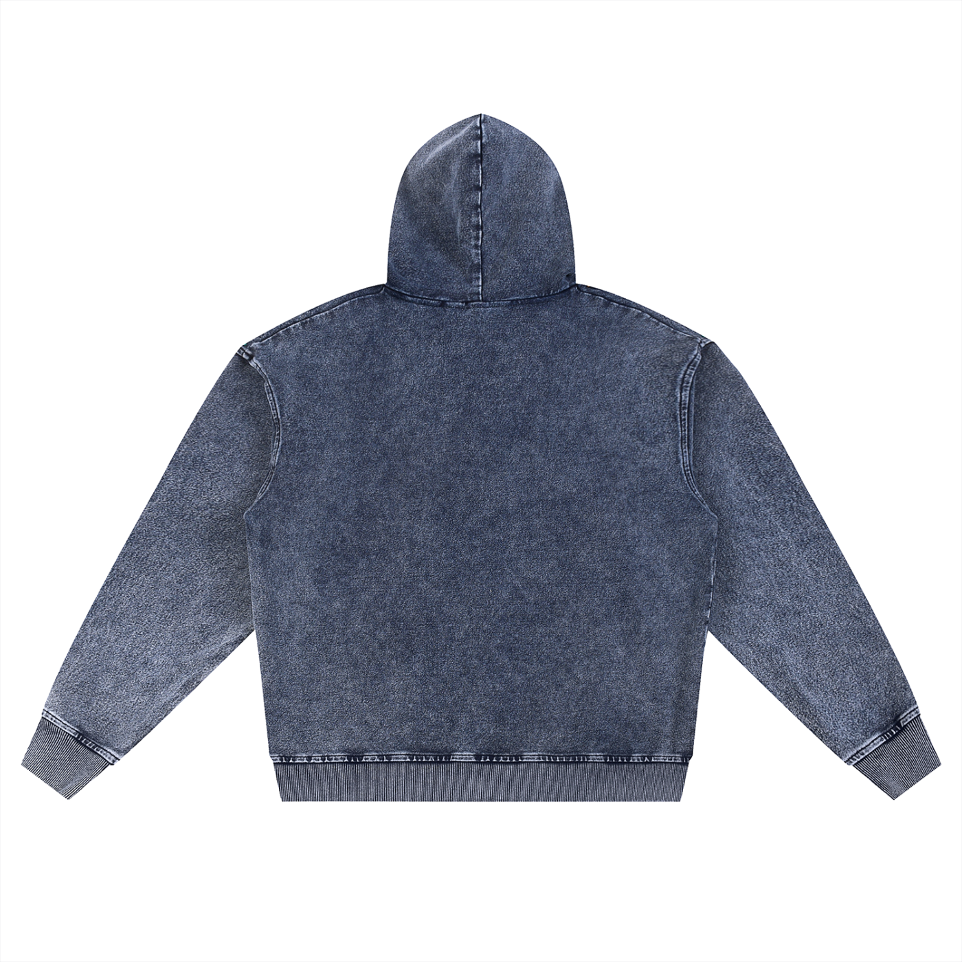 Oversized Vintage Zip-Up Hoodie