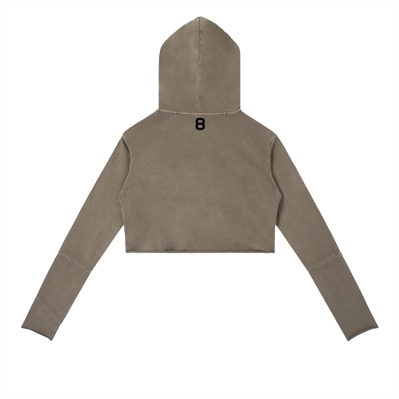 8 Raw Edge Hoodie