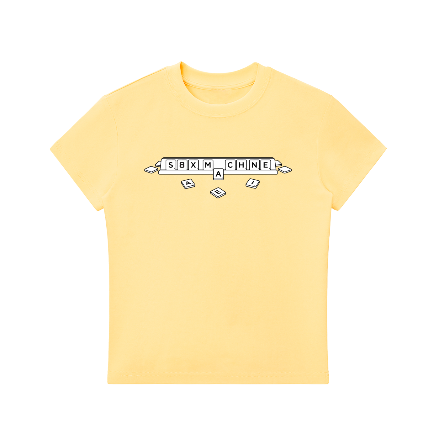 Scrabble Fitted Crewneck T-Shirt