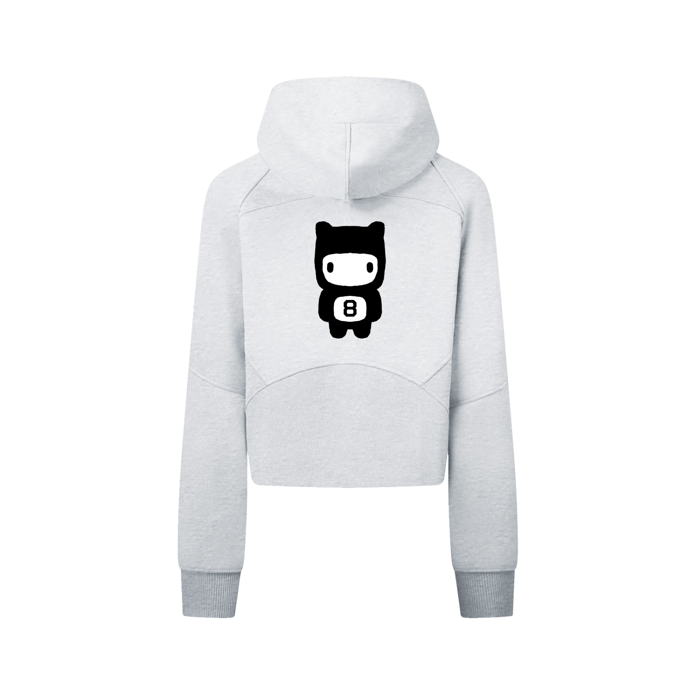 Bears Cropped Zip-Through Hoodie