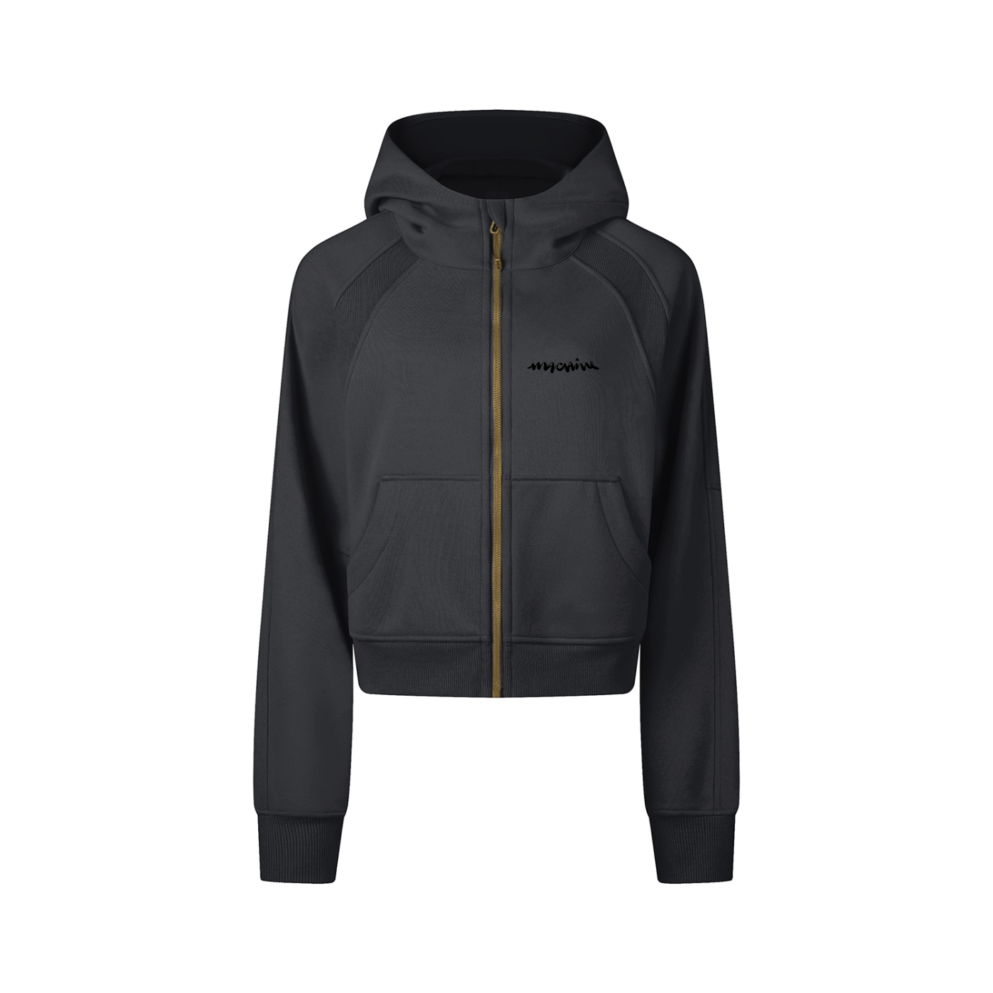 Bears Cropped Zip-Through Hoodie