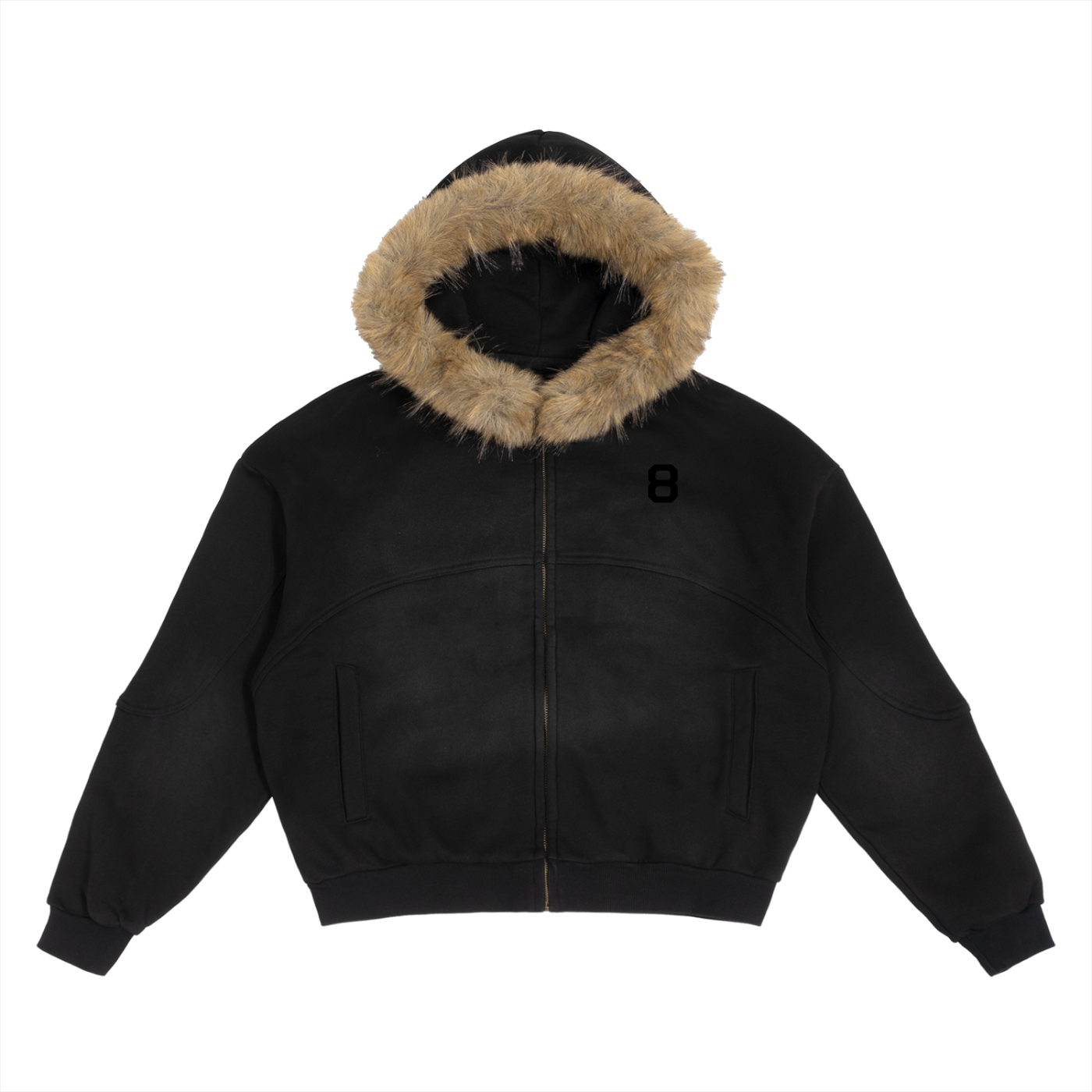 8 Fur Zip Up