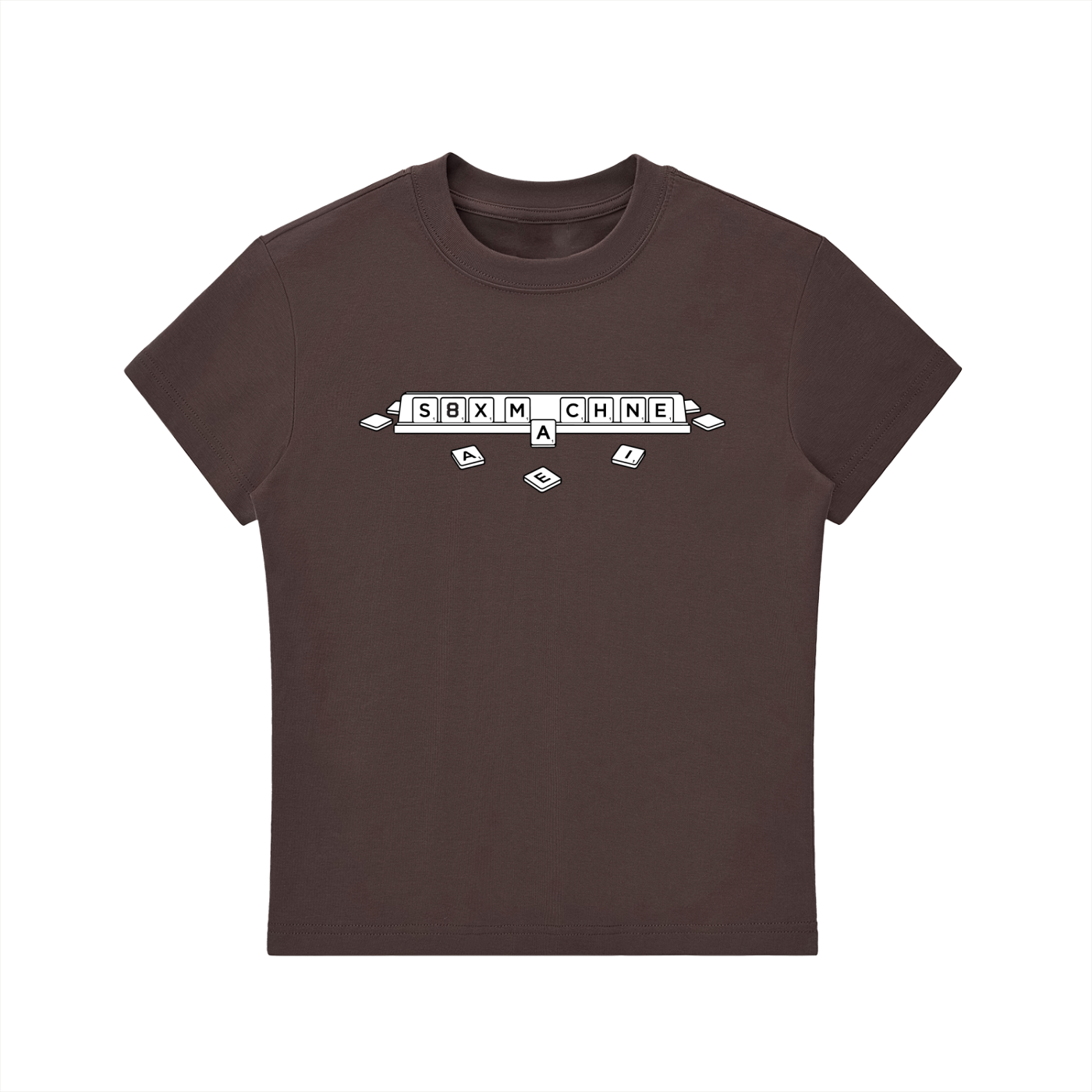 Scrabble Fitted Crewneck T-Shirt