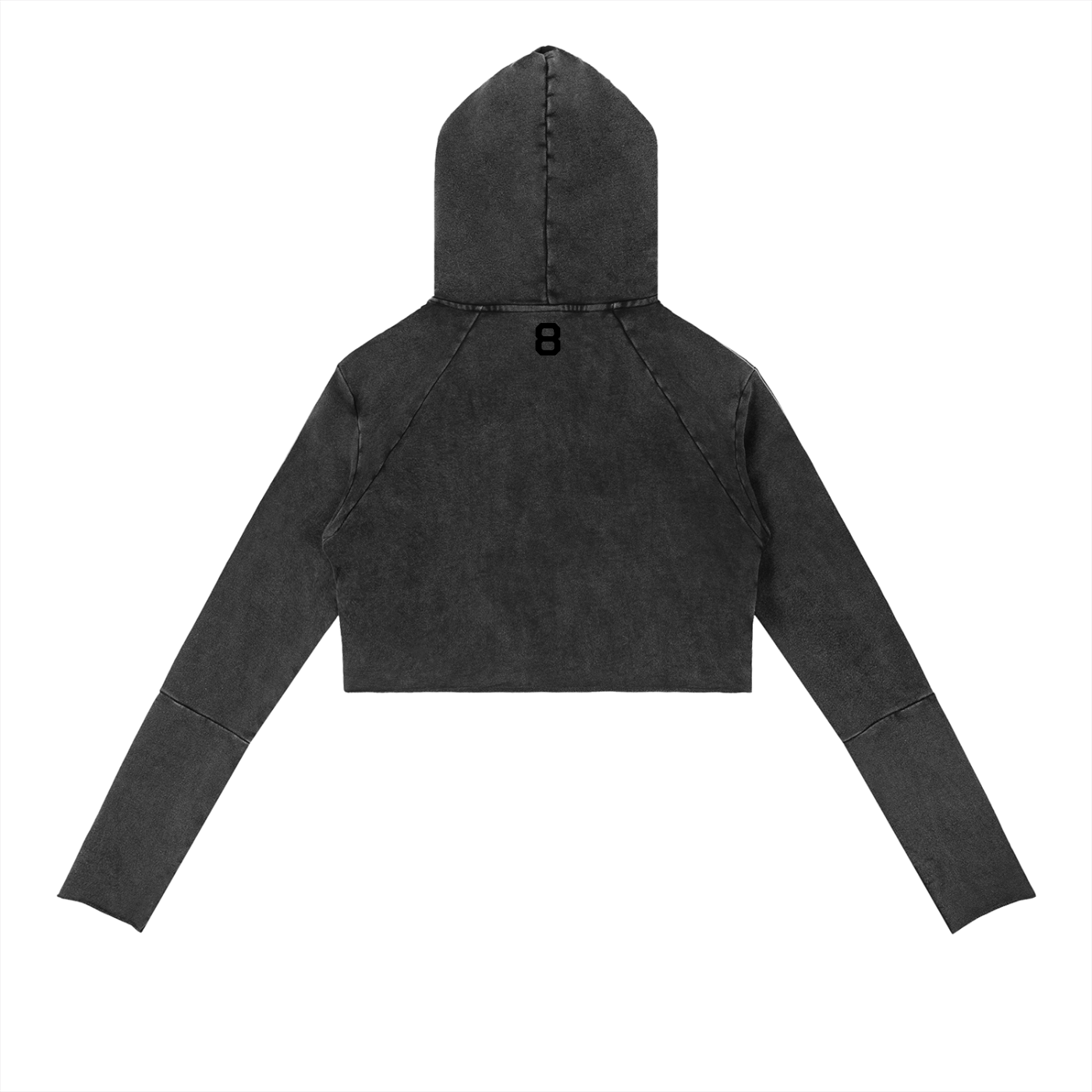 8 Raw Edge Hoodie