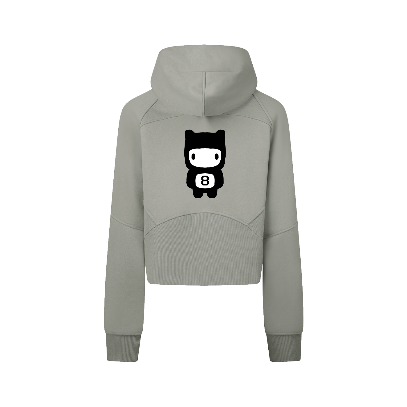 Bears Cropped Zip-Through Hoodie
