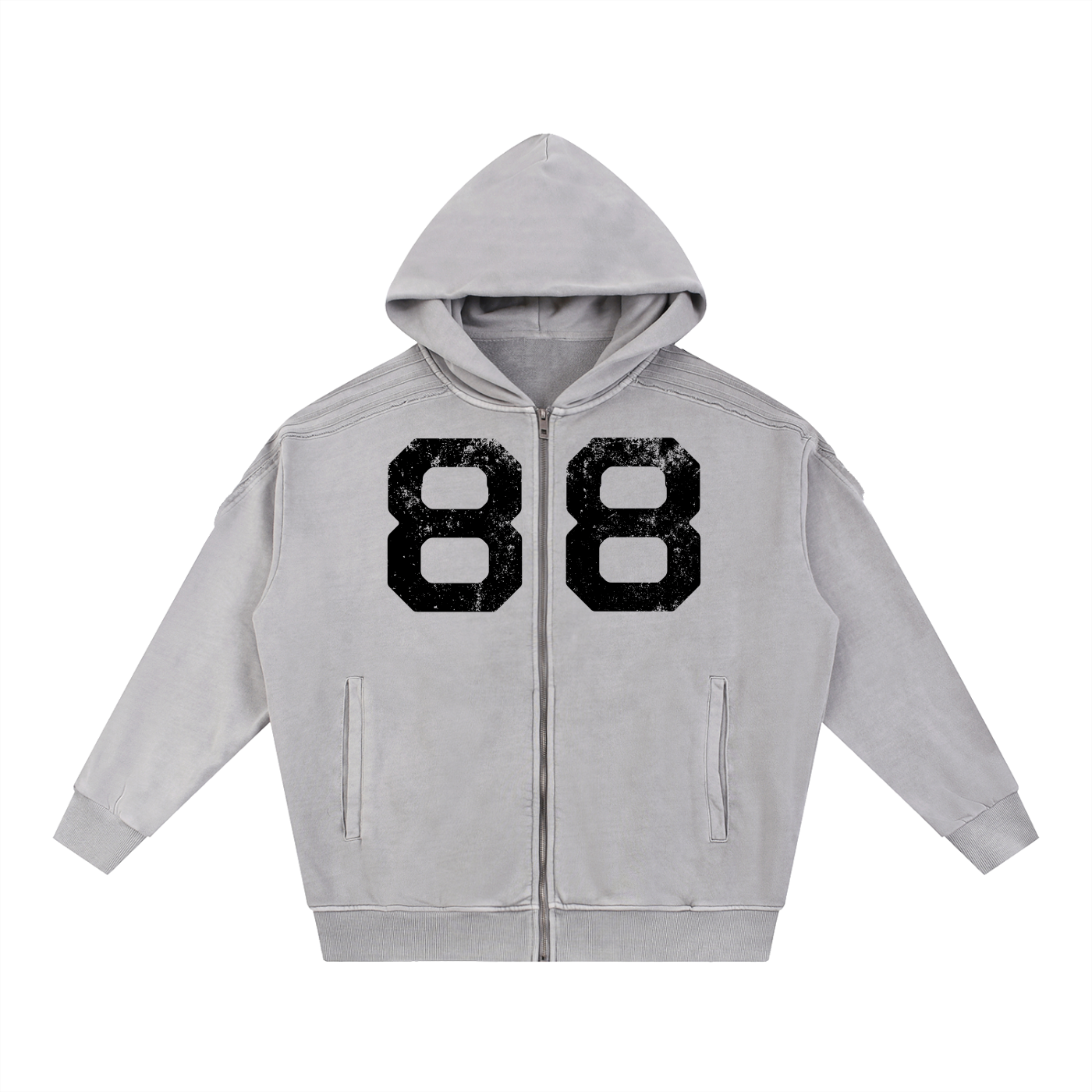 888 Raw Stripe Hoodie