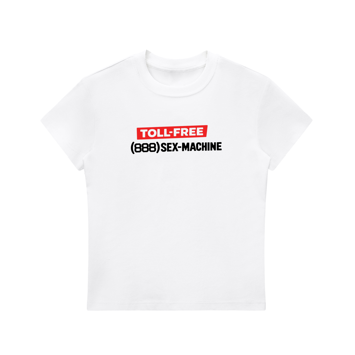 Toll Free Fitted Crewneck T-Shirt