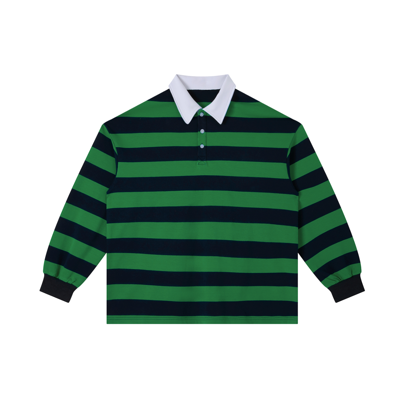 Block Stripe Polo Shirt