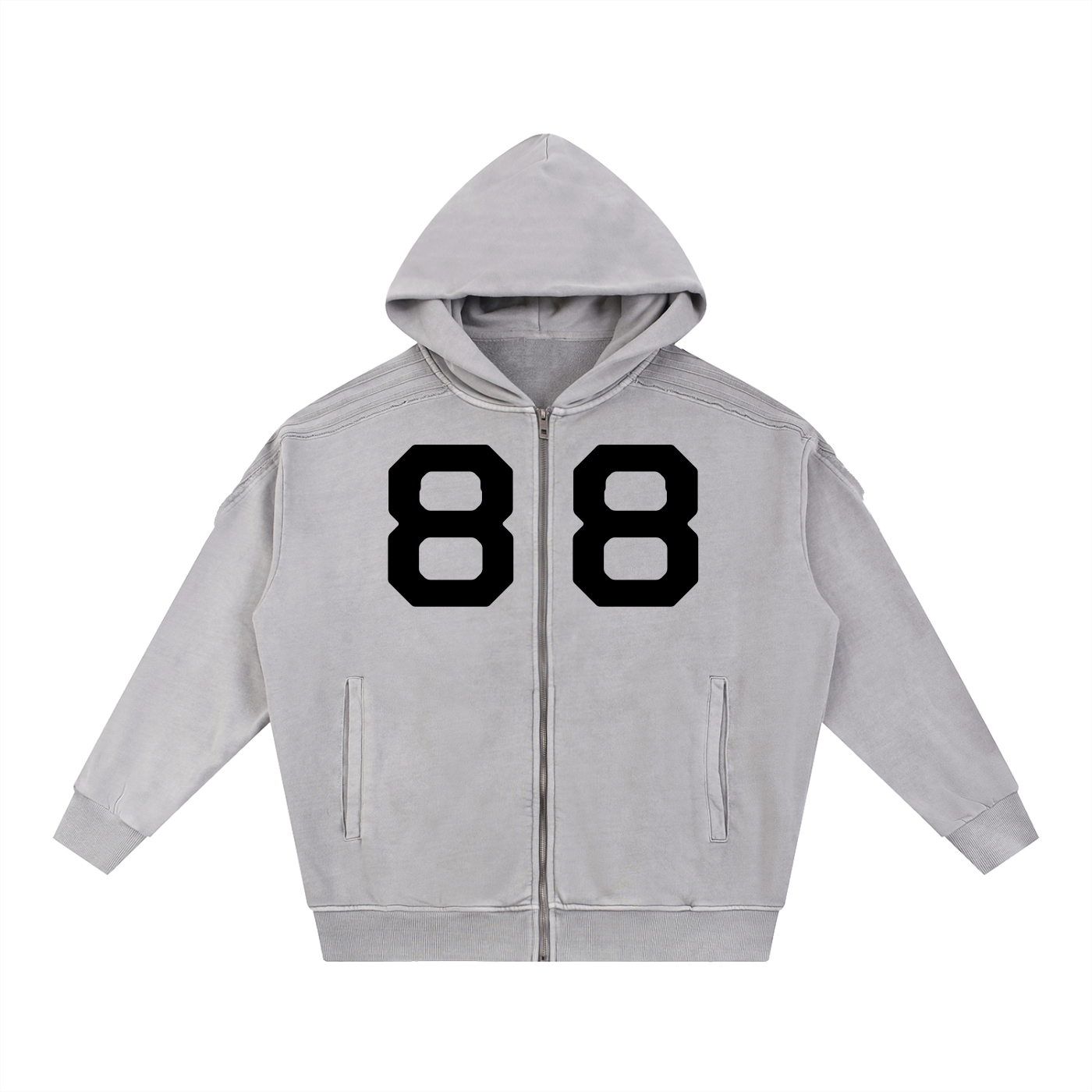 888 Raw Stripe Hoodie