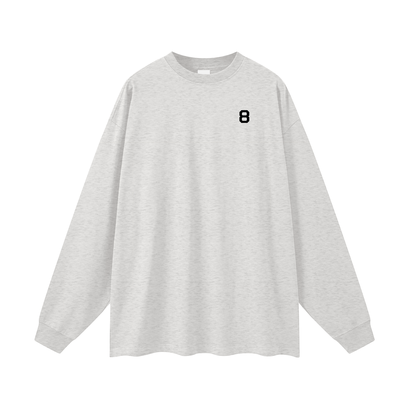 8 Oversized Long Sleeve T-Shirt