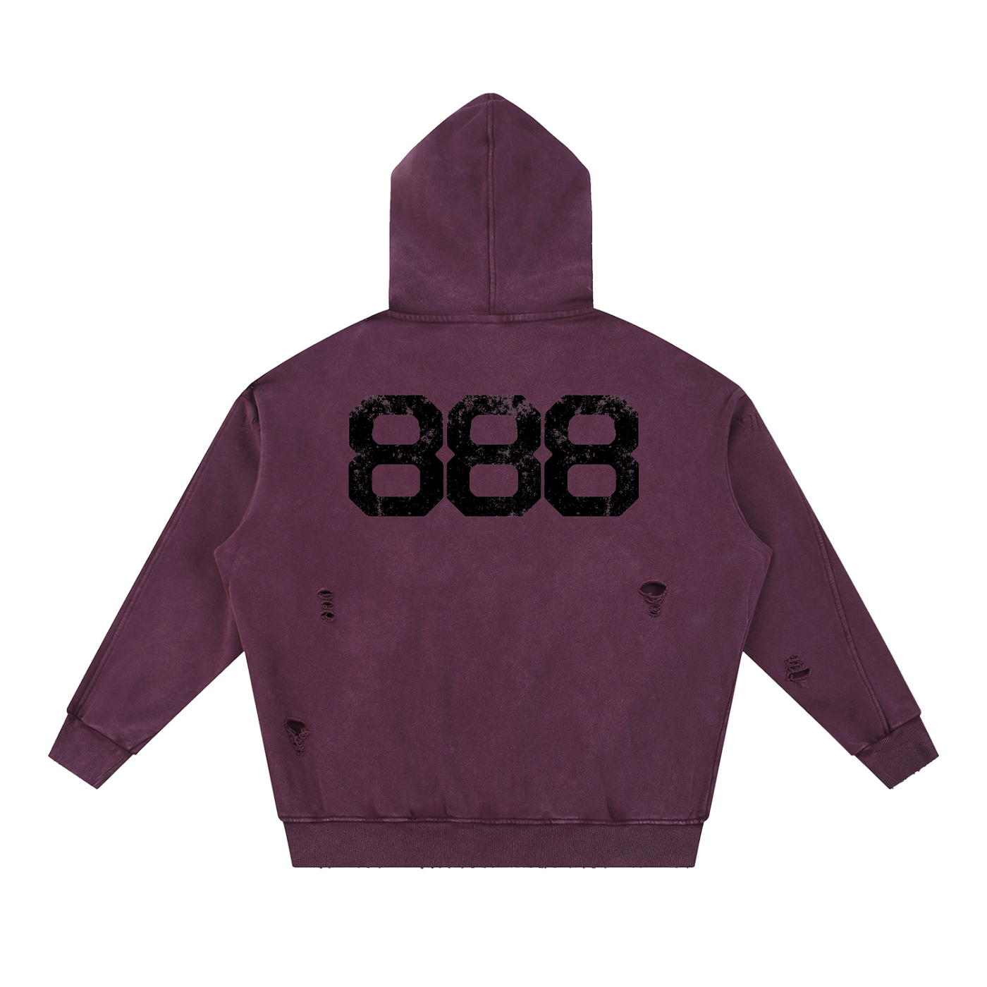 888 Distressed Hoodie