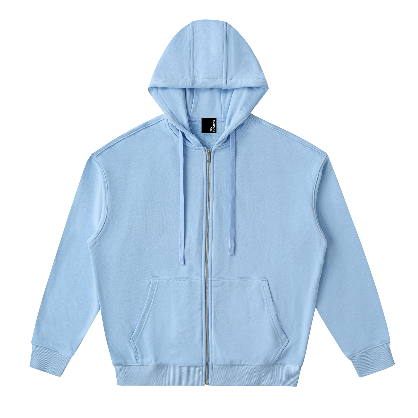 Solid Zip Up Hoodie