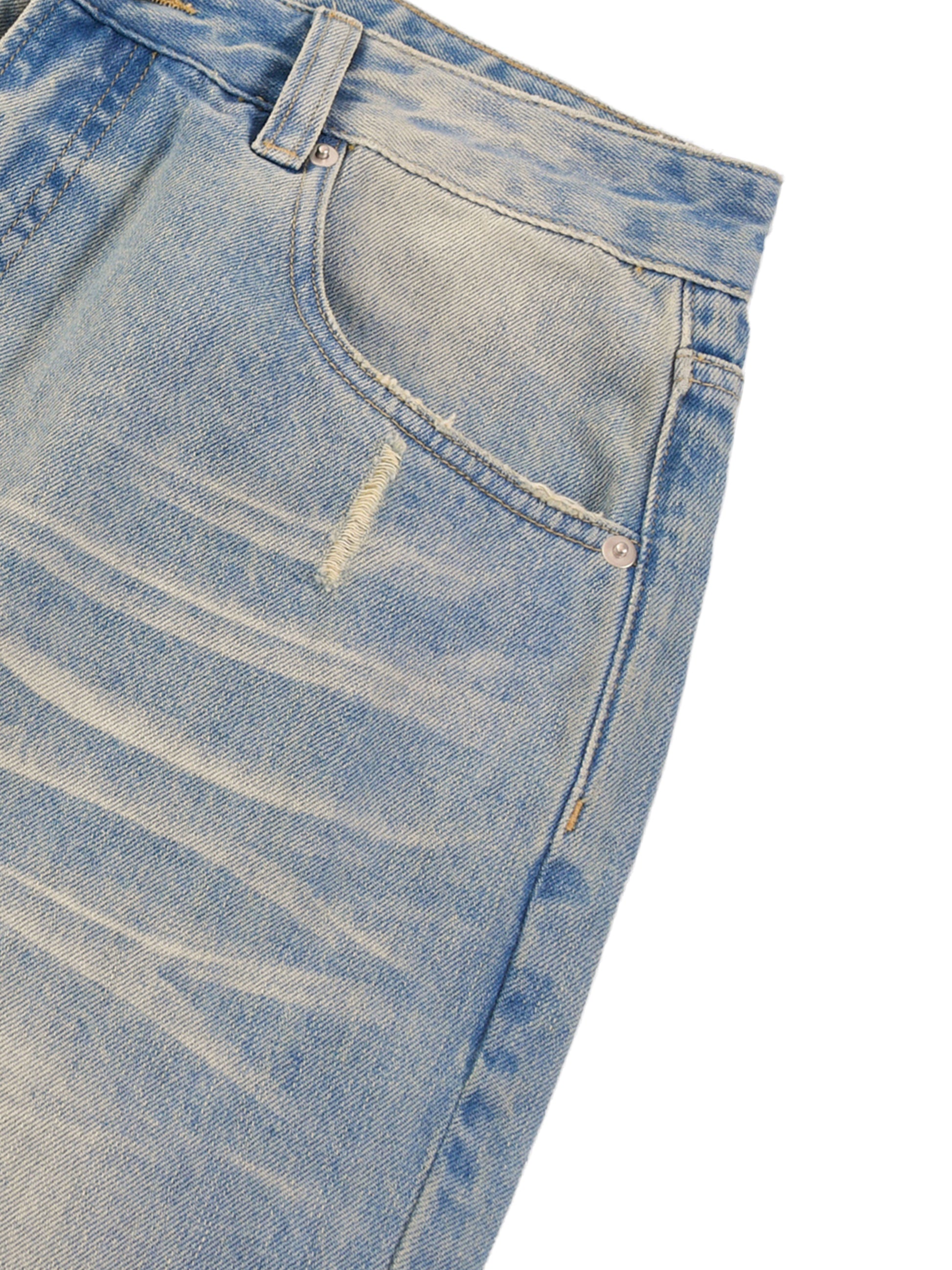 Raw Fade Denim Jeans